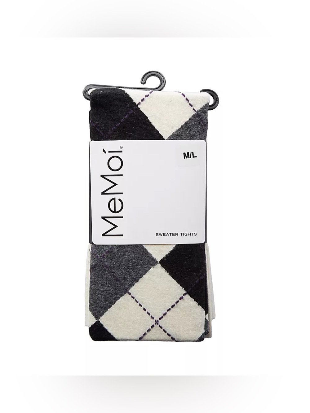 MeMoi Textured Argyle Sweater Tights NWT